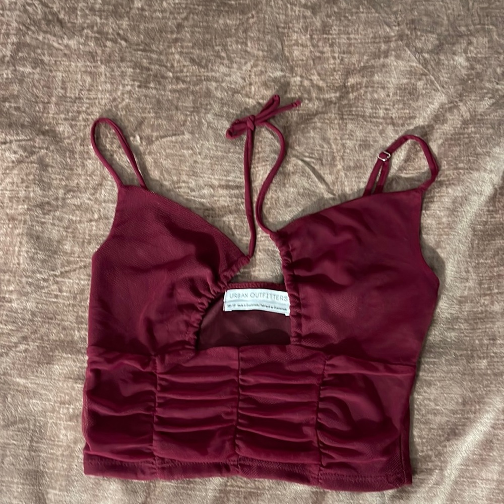 Urban outfitters barely worn extra small maroon top